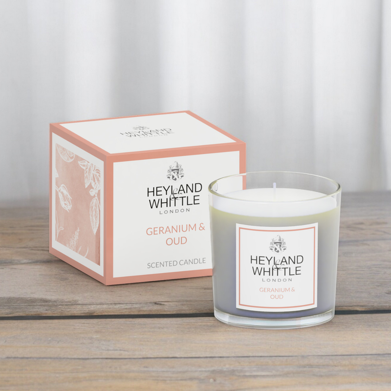 Geranium & Oud Candle in a Glass